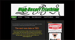 Desktop Screenshot of highdeserttriathlon.com